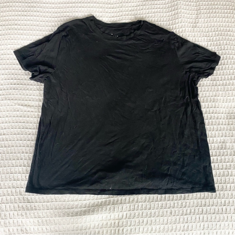 A new day short sleeve Classic Black T-Shirt size Large